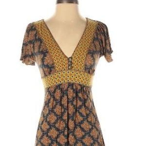 Kimchi Blue Yellow Floral Casual Dress